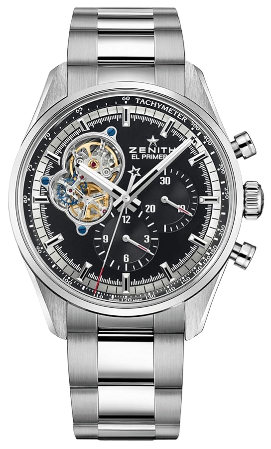 Amazon.com: Zenith Chronomaster El Primero Open Black Dial
